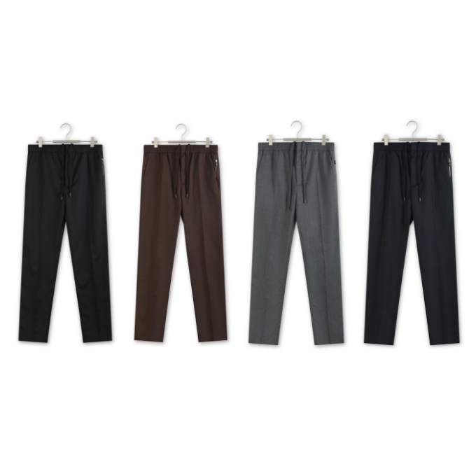 brunello cucinelli wool blend casual trousers